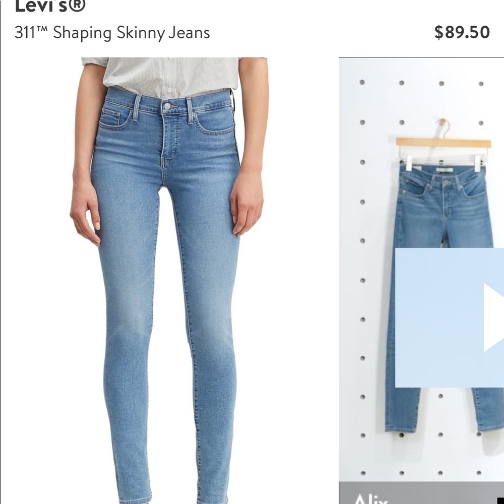 Levi’s 311 shaping skinny 27 never worn